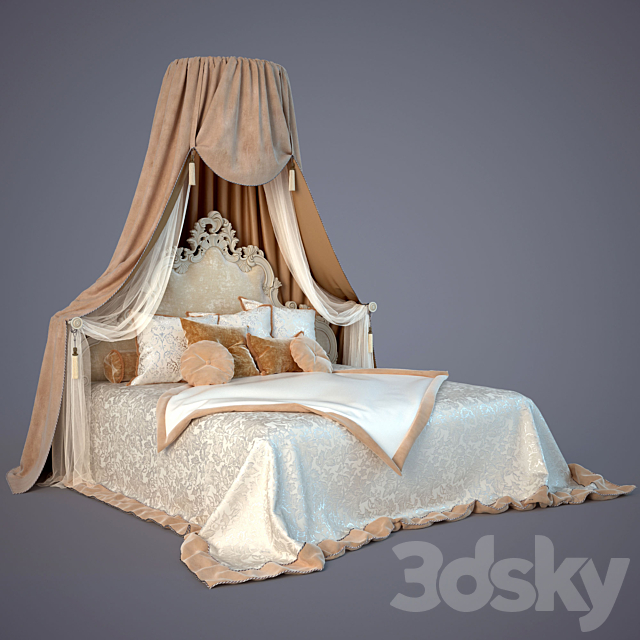 Bed Mademoiselle factory Bolzan 3DSMax File - thumbnail 2