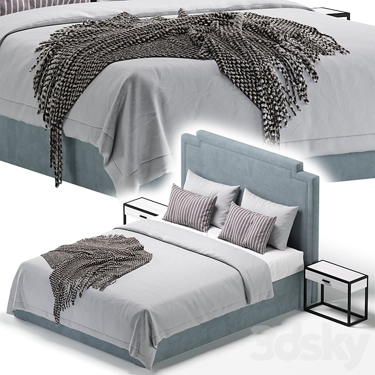 Bed MANTON by Cazarina Interiors\/Bed MANTON 3DS Max - thumbnail 2