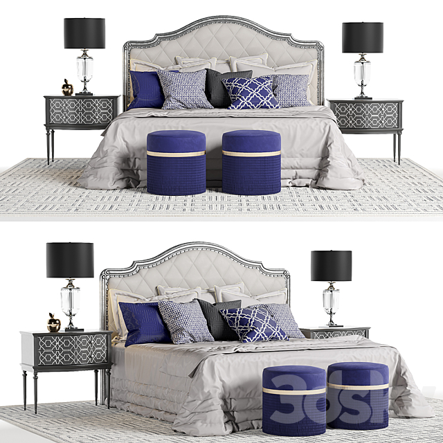 Bed Marge Carson Rivoli 3DSMax File - thumbnail 1