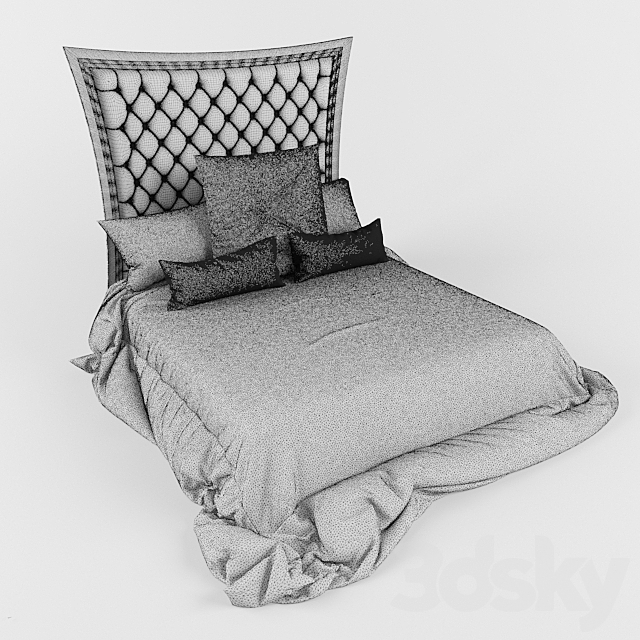 Bed Marilyn Mantellassi 3DS Max Model - thumbnail 3