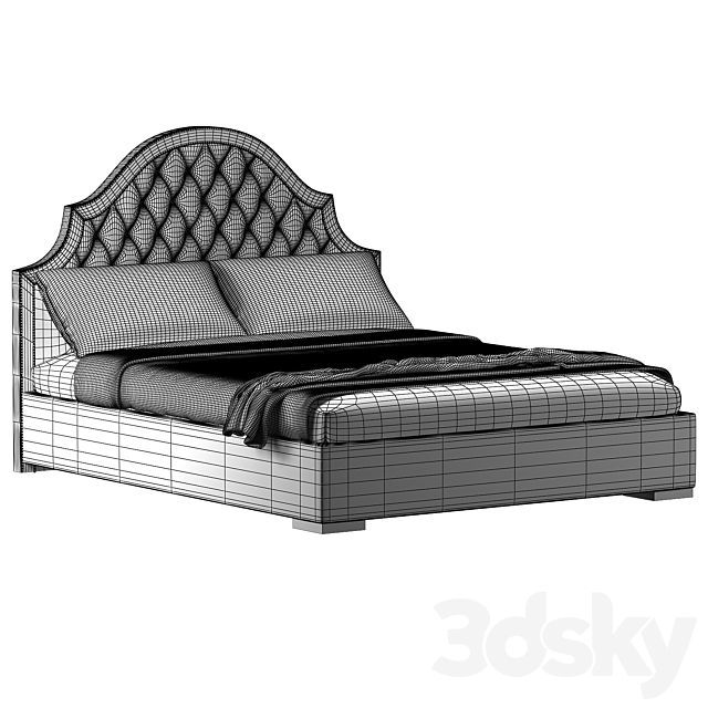 Bed Marrakesh with Karetnaya screed 3DSMax File - thumbnail 2