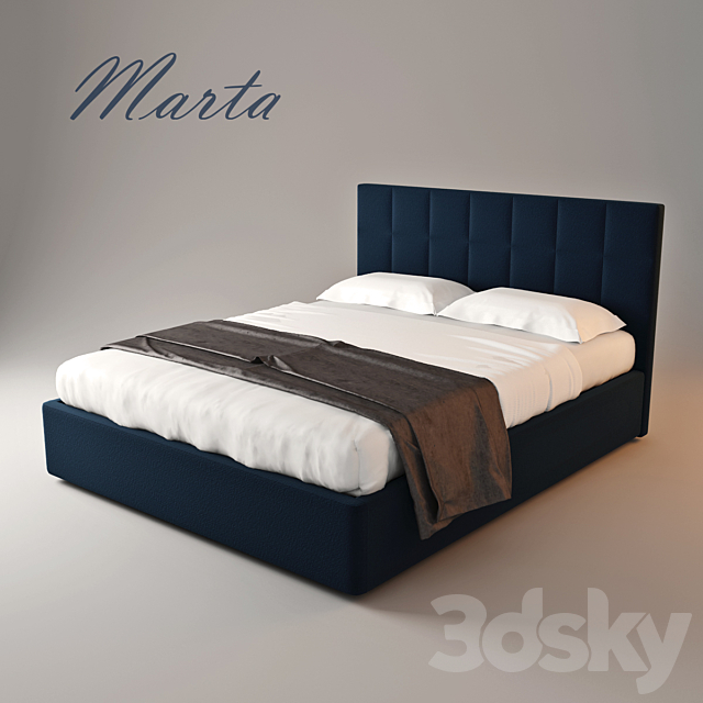 Bed Marta 3DSMax File - thumbnail 1