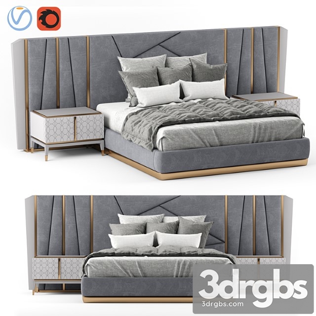 Bed mascari valderamobili 2 3dsmax Download - thumbnail 1