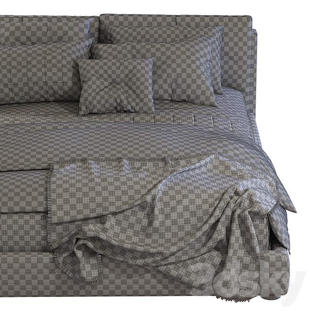 Bed MASSIMOSISTEMA BED _ Poltrona Frau 3DSMax File - thumbnail 5