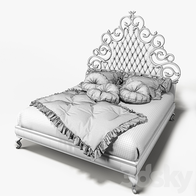 Bed Medea_Giusti Portos 3DSMax File - thumbnail 2