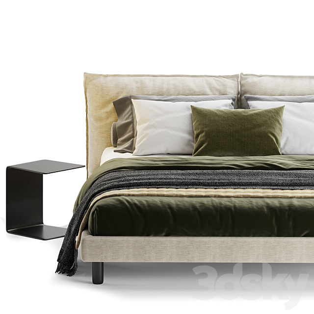 Bed Meridiani Oliver 3DSMax File - thumbnail 3