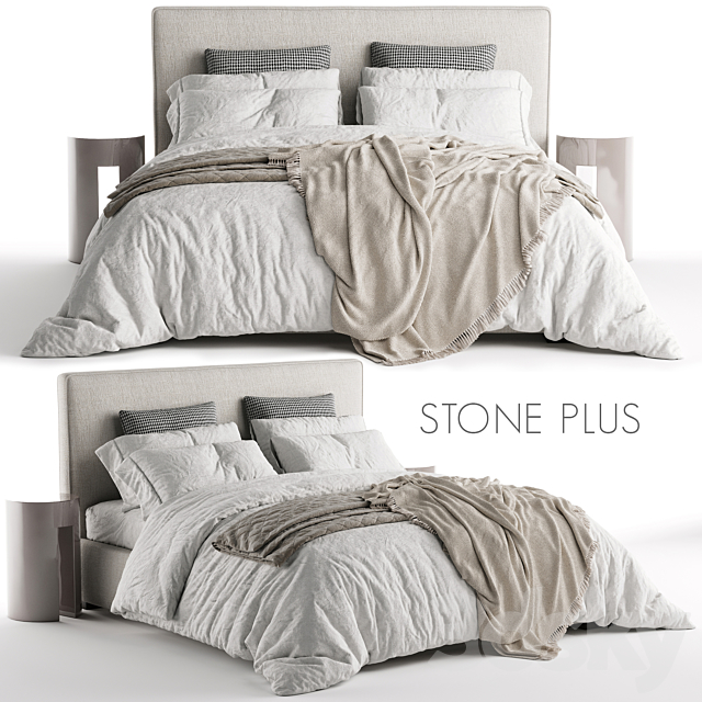 Bed Meridiani Stone Plus 3DSMax File - thumbnail 1