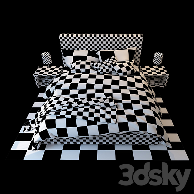 Bed Michelle. Blest. 3DSMax File - thumbnail 2