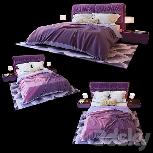 Bed Milan. Blest 3DSMax File - thumbnail 1