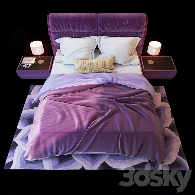 Bed Milan. Blest 3DSMax File - thumbnail 2