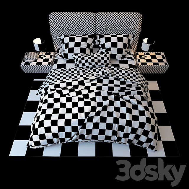 Bed Milan. Blest 3DSMax File - thumbnail 3