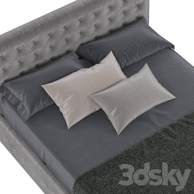 Bed MILANO BEDDING Phuket 3ds Max - thumbnail 2