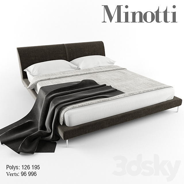 bed minotti 3DSMax File - thumbnail 1