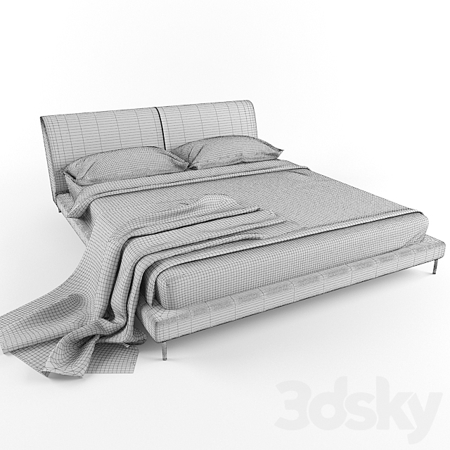 bed minotti 3DSMax File - thumbnail 2