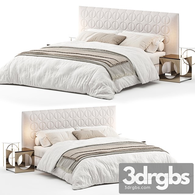 Bed Minotti Curtis 3dsmax Download - thumbnail 1