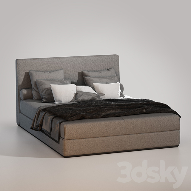 Bed Minotti Powell 3DSMax File - thumbnail 1