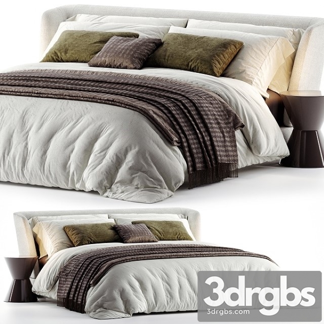 Bed Minotti Reeves Creed 3dsmax Download - thumbnail 1