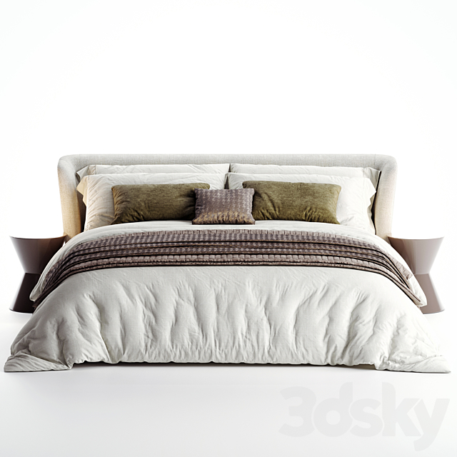 Bed Minotti Reeves (Creed) 3DSMax File - thumbnail 3