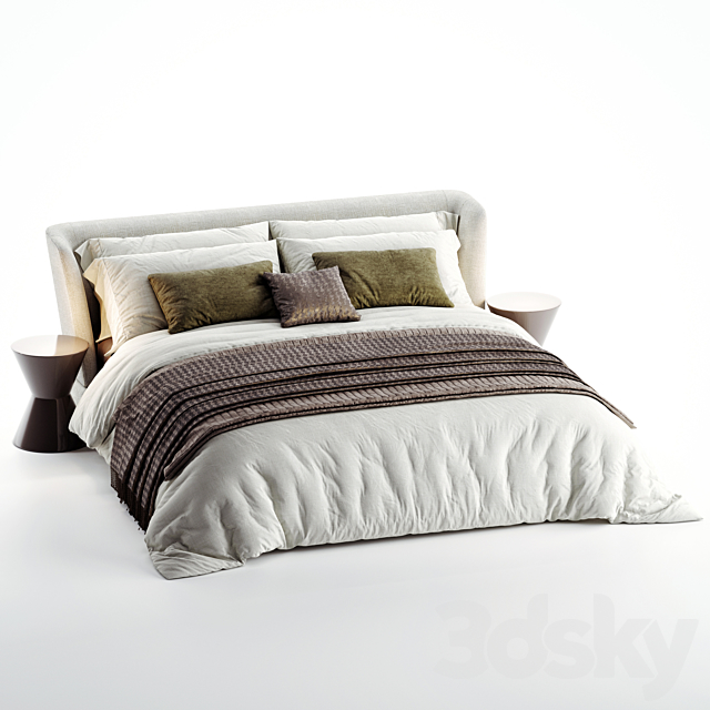 Bed Minotti Reeves (Creed) 3DSMax File - thumbnail 4