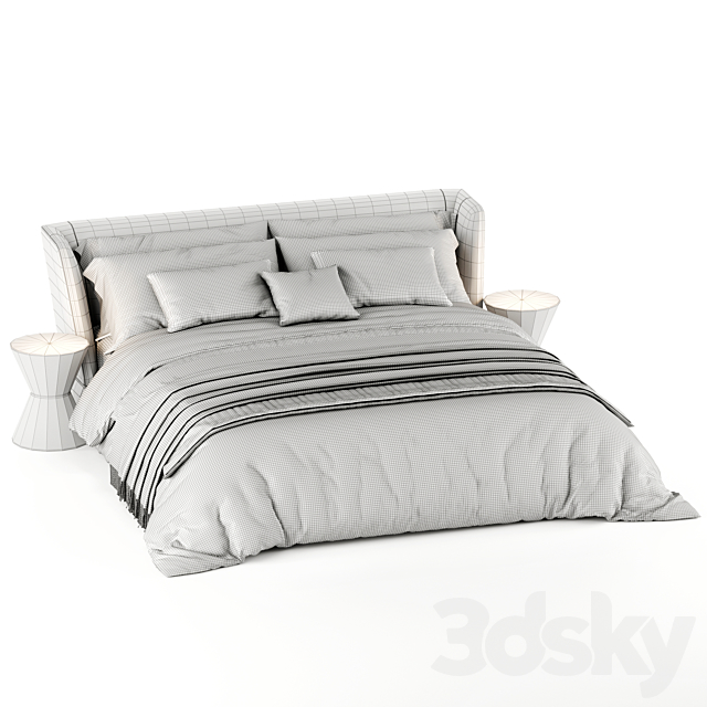 Bed Minotti Reeves (Creed) 3DSMax File - thumbnail 5