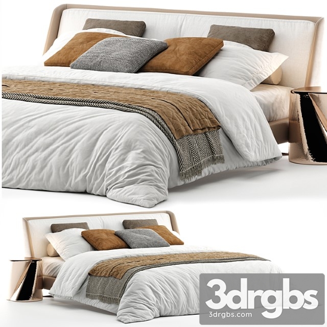 Bed Minotti Spencer 3dsmax Download - thumbnail 1