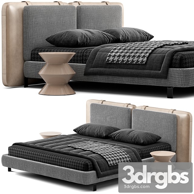 Bed Minotti Tatlin Soft 1 3dsmax Download - thumbnail 1