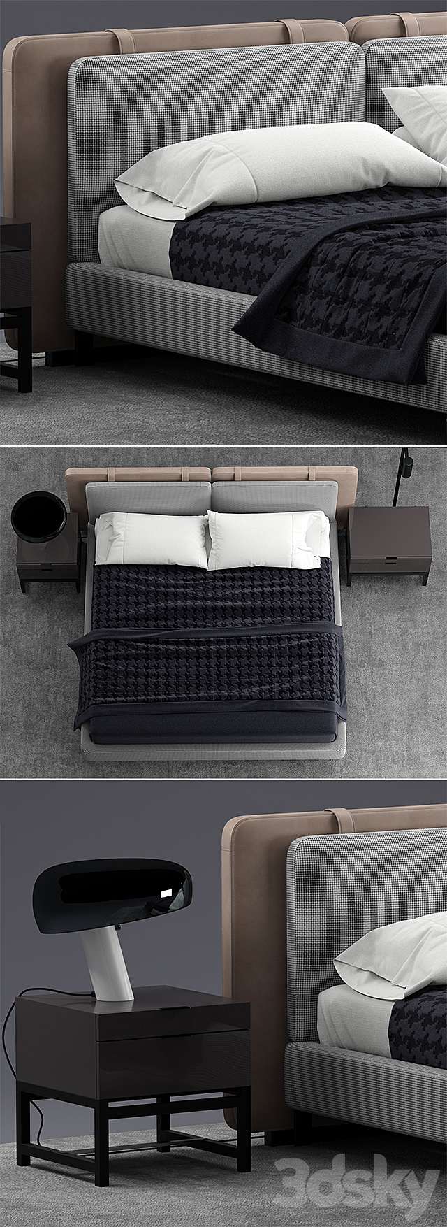 Bed minotti tatlin SOFT 3DSMax File - thumbnail 2