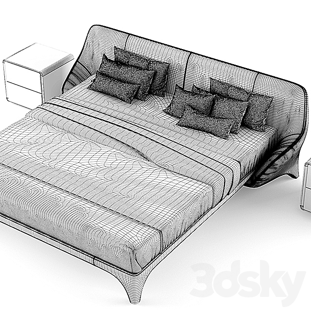 bed MisuraEmme NICE 3DSMax File - thumbnail 3