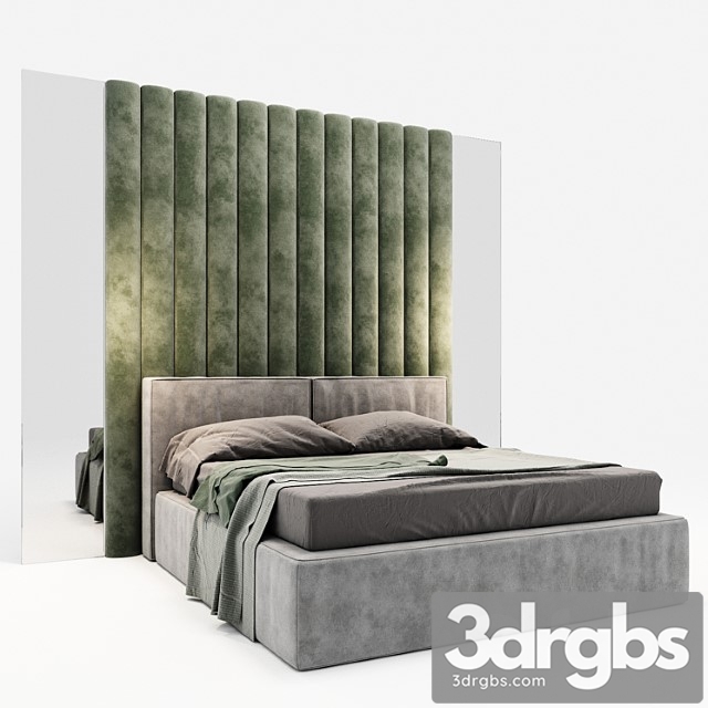 Bed modern 2 3dsmax Download - thumbnail 1