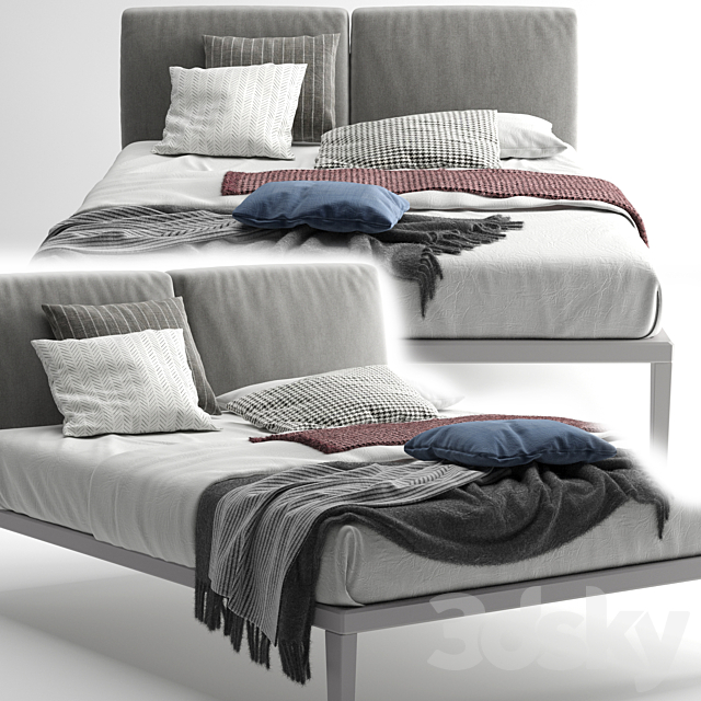 Bed Moglie e Marito Bonaldo 3DSMax File - thumbnail 2