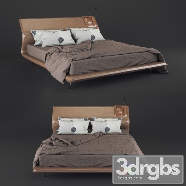 Bed Molteni C Night Day 3dsmax Download - thumbnail 1