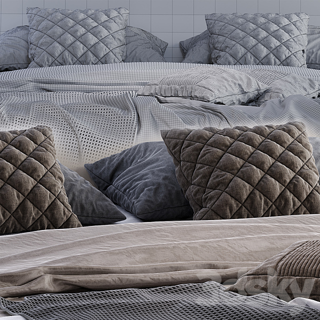 Bed Mondo Collection-Aqua 2 3DSMax File - thumbnail 3