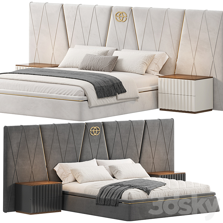 Bed Morocco by Elve luxory 3DS Max Model - thumbnail 1