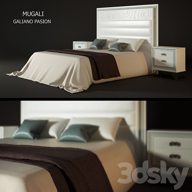 Bed. mugali. GALIANO SELECCIÓN 3DSMax File - thumbnail 1