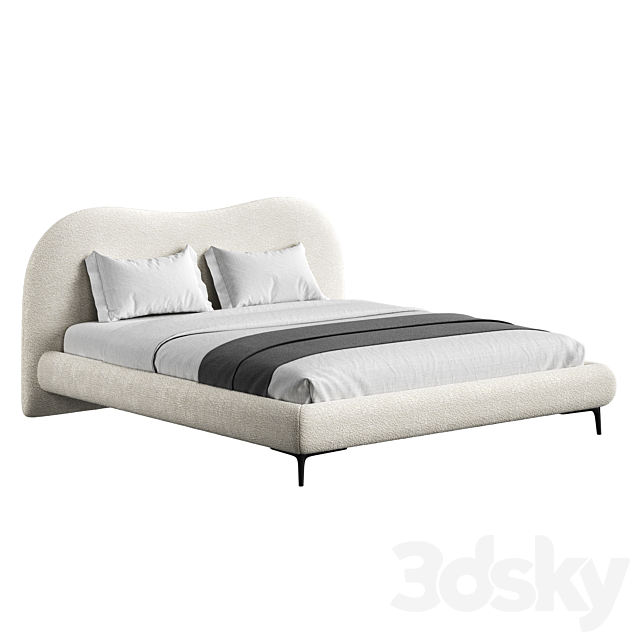 Bed NAMI AIR by SIORI 3ds Max - thumbnail 2