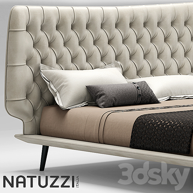 Bed natuzzi Dolcevita 3DSMax File - thumbnail 2