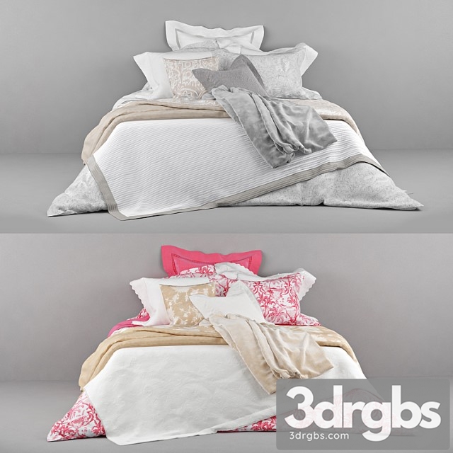 Bed Noie Biel Ie Zara Home Red And Gold Gray 3dsmax Download - thumbnail 1