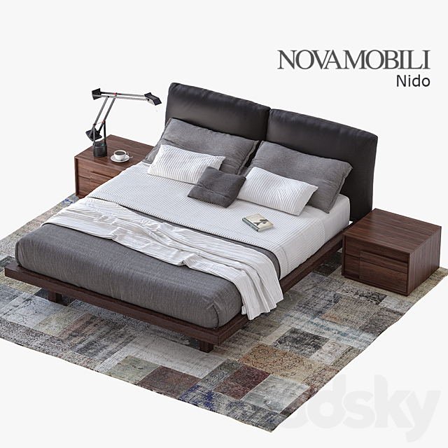 Bed Novamobili Nido 3DSMax File - thumbnail 1