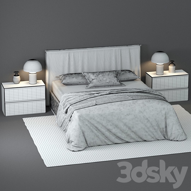 Bed Novamobili Twiggy 3DSMax File - thumbnail 3