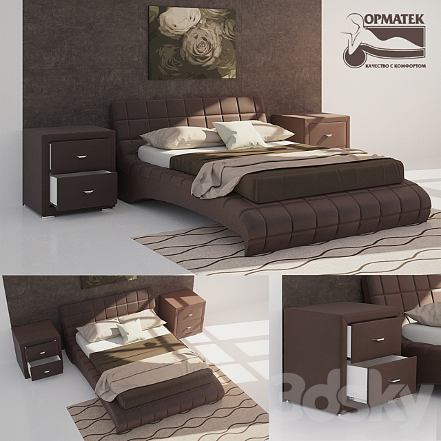 Bed NUVOLA 1. stone ORMA SOFT 2 3DSMax File - thumbnail 1