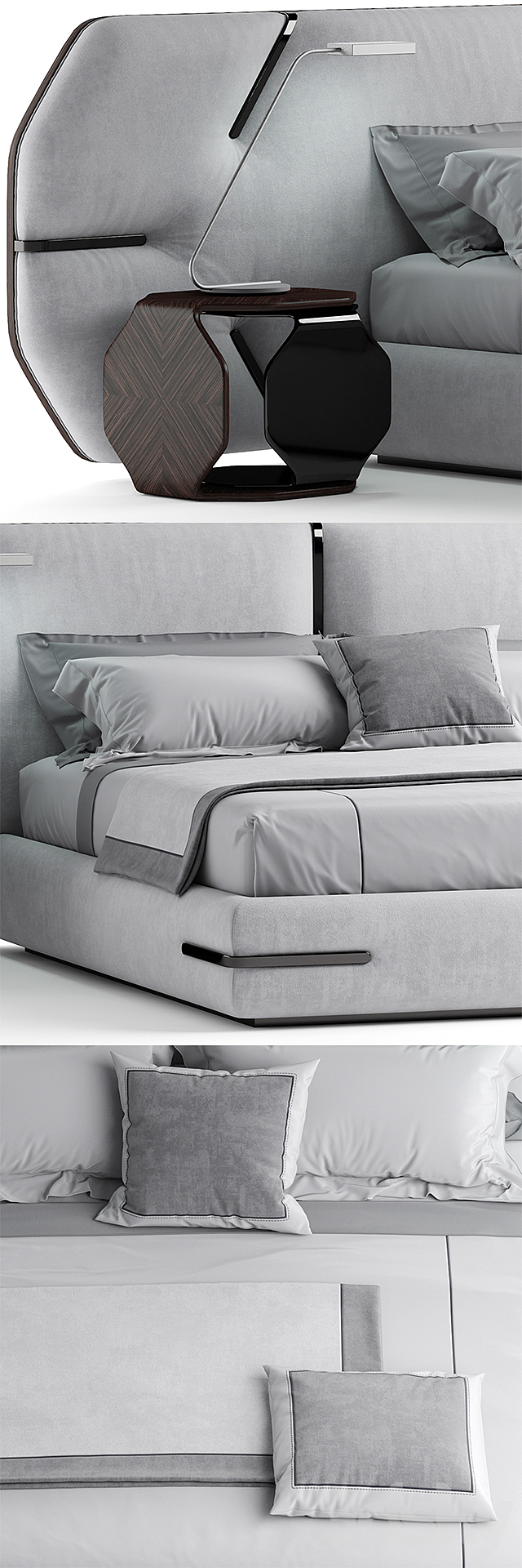 Bed of my design) 3DS Max Model - thumbnail 2