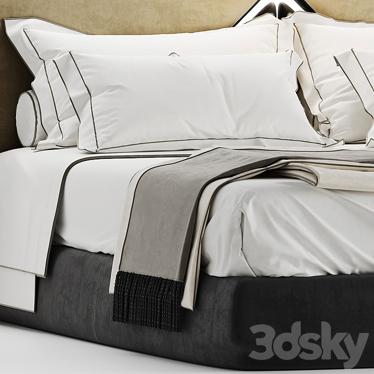 bed of my design vol3 3DS Max Model - thumbnail 2