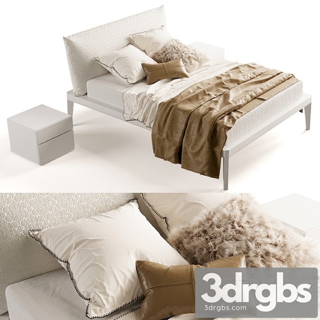 Bed olivieri andrea white 2 3dsmax Download - thumbnail 1