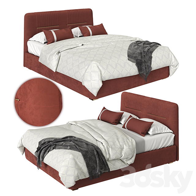 Bed Omar Platfom Bed 3DSMax File - thumbnail 1