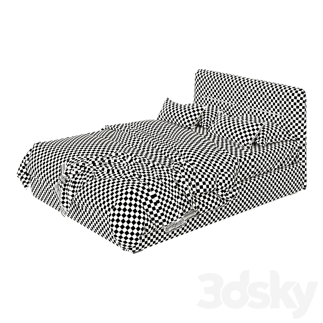 Bed Omar Platfom Bed 3DSMax File - thumbnail 2