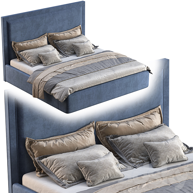 Bed one mebel amien 3DSMax File - thumbnail 2