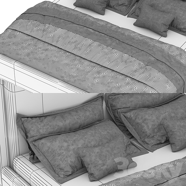 Bed one mebel amien 3DSMax File - thumbnail 3