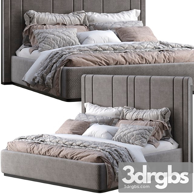 Bed one mebel noir 2 3dsmax Download - thumbnail 1