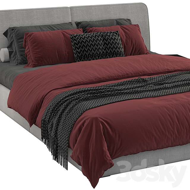 Bed one mebel nuvo 3DSMax File - thumbnail 2