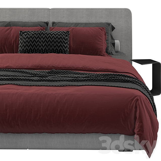 Bed one mebel nuvo 3DSMax File - thumbnail 3